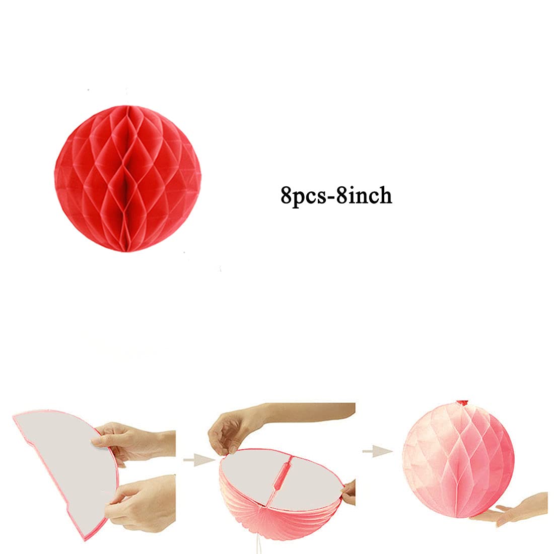 Yly'S Love Pom Poms Tissue Paper Honeycomb Balls Flower Ball Wall Decor Pom Poms Decoration For Birthday Party Wedding Nursery S