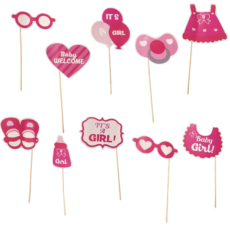 NEEYATI Baby Photo Booth Props Party Girl Shower Birthday Party/Baby Shower Funny Creative Birthday Decor Newborn Girl Gift Part