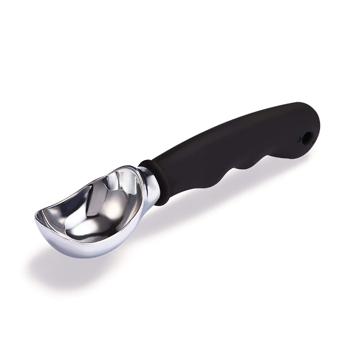 Muyulin Ice Cream Scoop Comfortable Silicone Non-Slip,Dishwasher Safe Scooper Slip Rubber Grip Ergonomic Handle,Kitchen Tool For