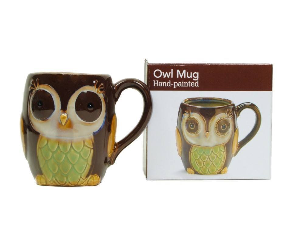 Porcelain Chocolate Owl 12 Oz Coffee Mug/cup for Our Owl Lovers