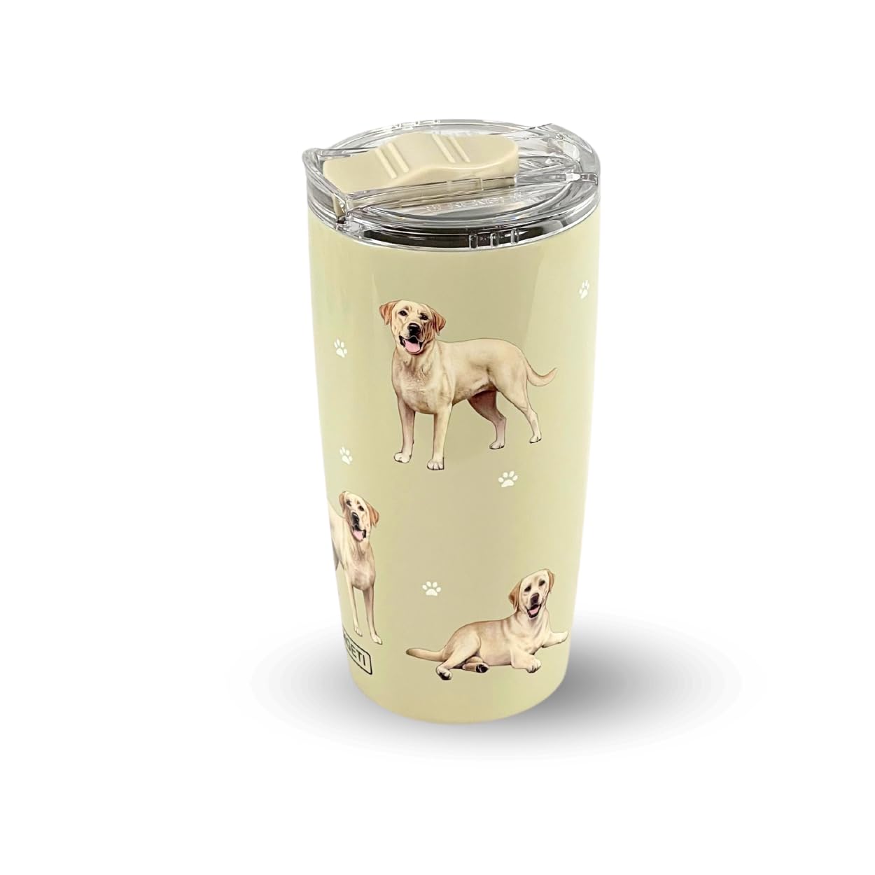 Serengeti Labrador 16 Oz. Stainless Steel, Vacuum Insulated Tumbler With Spill Proof Lid - 3D Print - Insulated Travel Mug For H