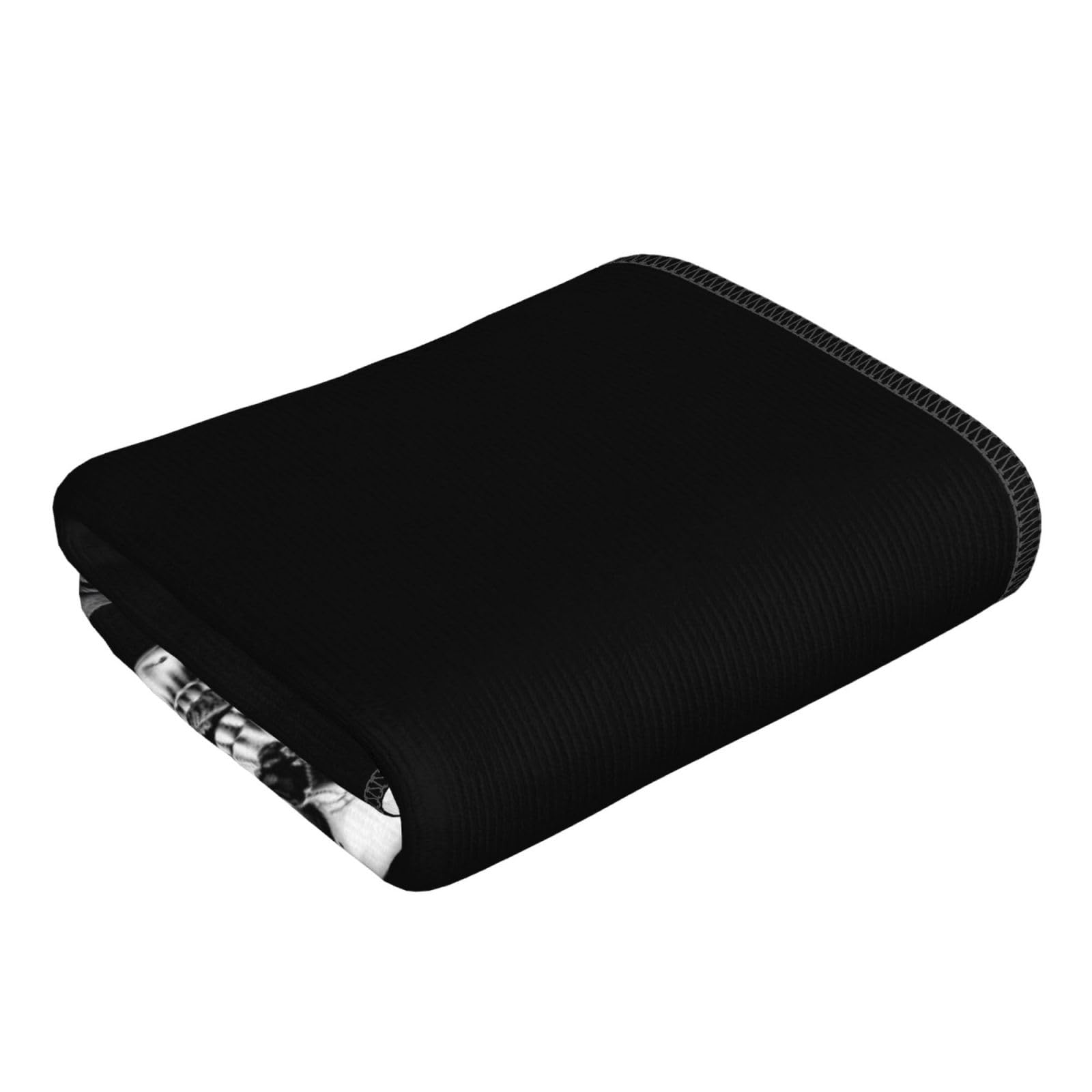 Aieefun Ultra Soft Absorbent Hand Towels, Rock and Roll Halloween Skull Bathroom Towel for Gym and Spa, 27.5 x 15.7 Inches