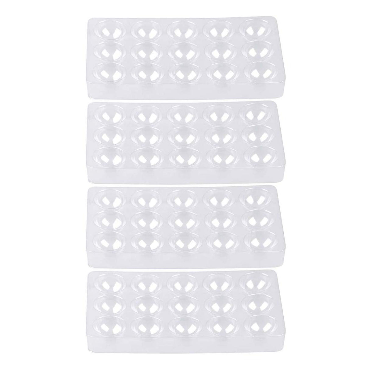 Hemoton 4Pcs Sugar Flower Drying Mold Fondant Shaping Tray Plastic Cake Decoration Baking Tools For Sugarcraft, Gum, Chocolate,