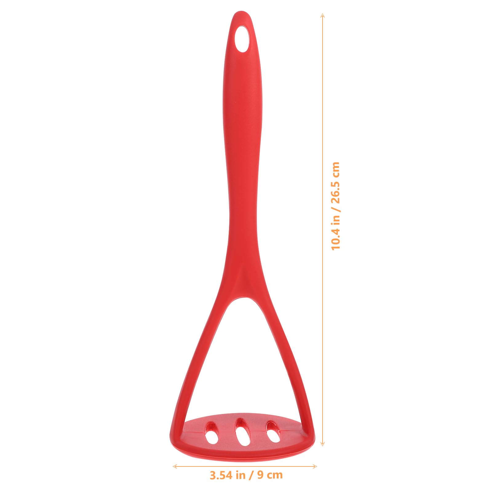 Hemoton 1Pc Small Potato Masher Silicone Manual Masher Kitchen Masher Non-Scratch Nonstick Potato Pumpkin Ricer Smasher Kitchen