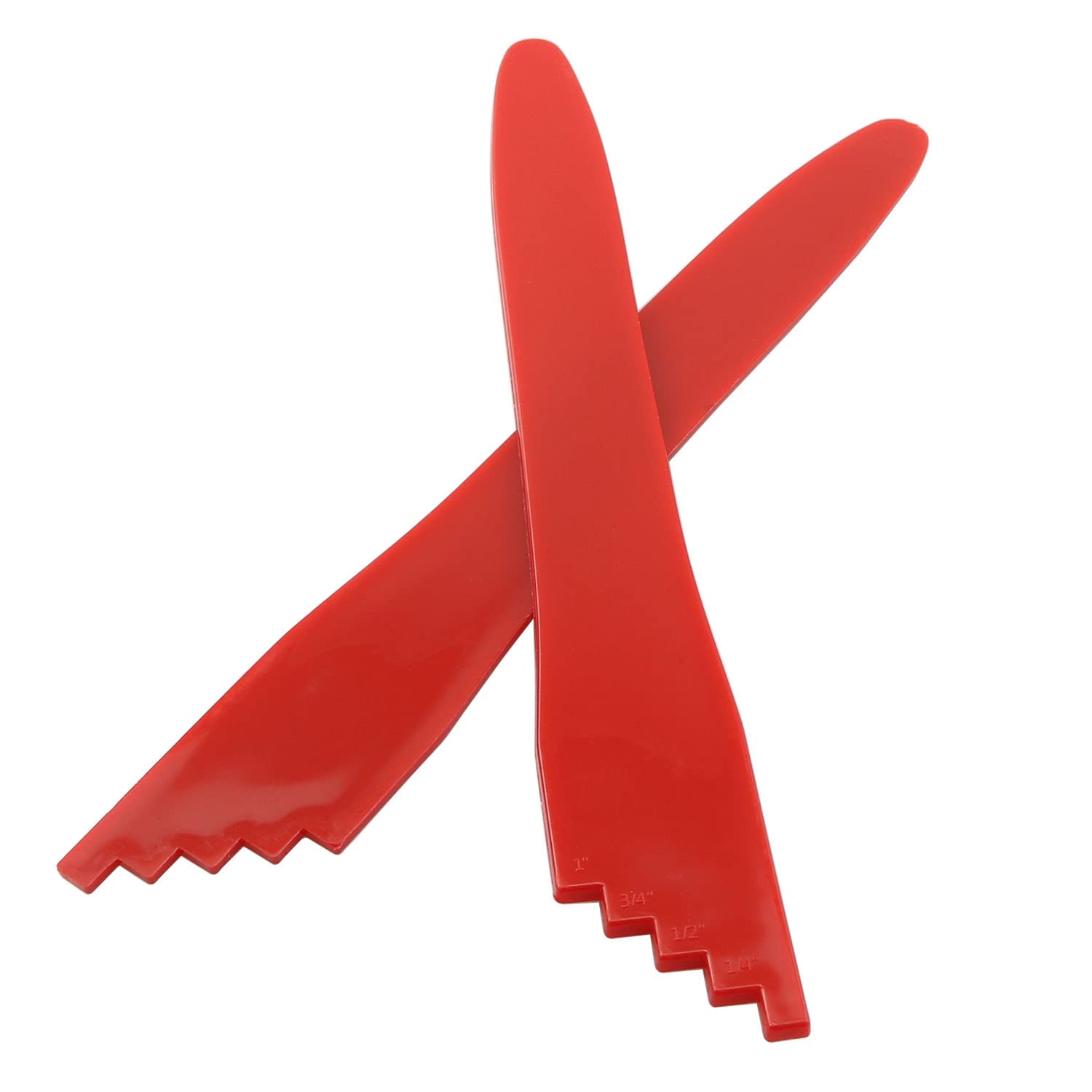 Zyamy 2Pcs Canning Bubble Popper Bubble Remover Bubble Measurer Canning Supplies 22.5X3Cm For Canning Food, Red