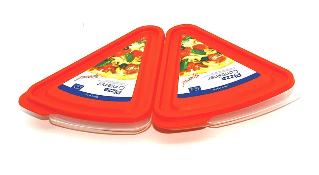 Lock & Lock Pizza Slice Container, Tray And Saver, 2 Pack