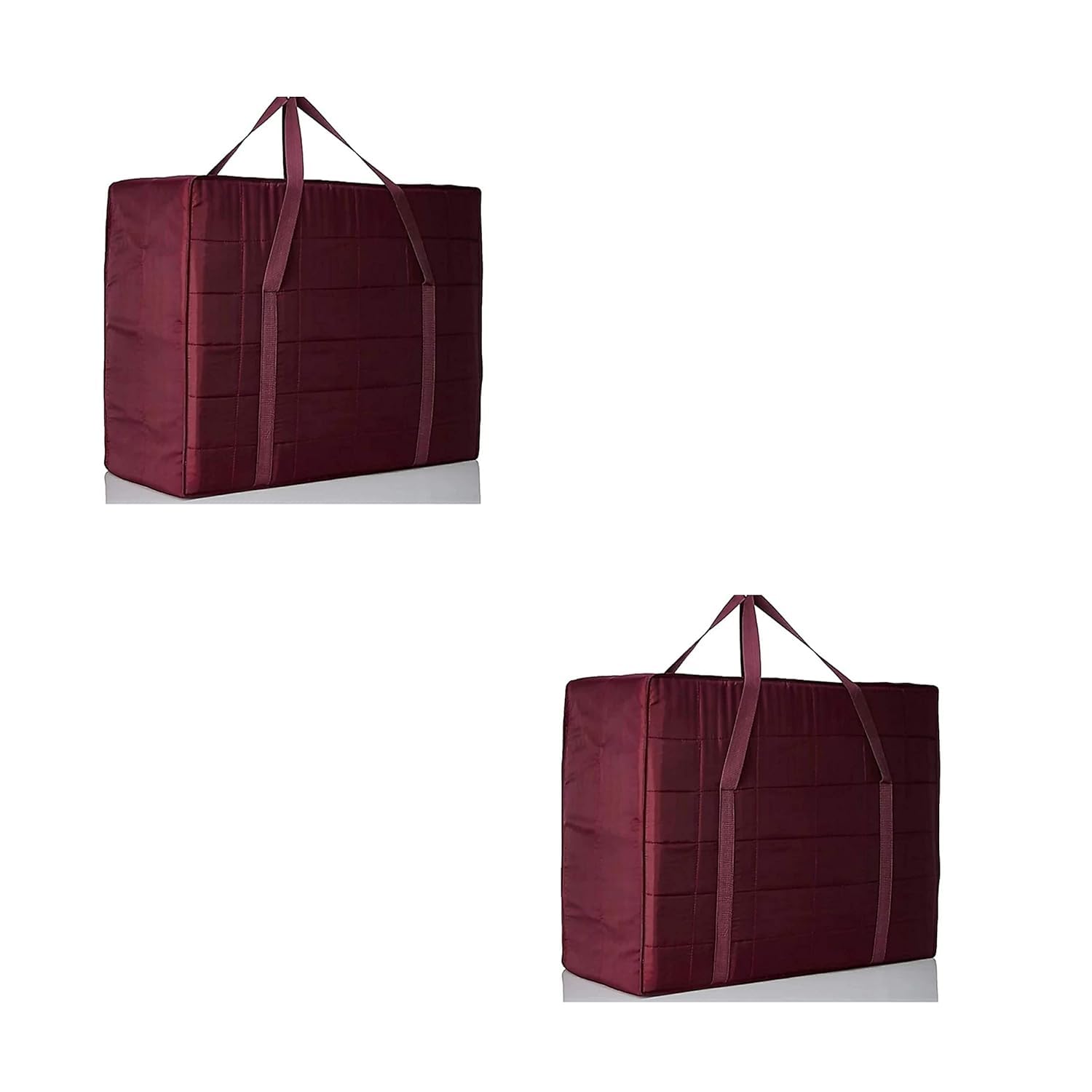 Atipriya Double Bed Blanket Bag Cover Saree Bag Household Storage Bag With Water Proof Dust Proof Set Of 2/Maroon Color