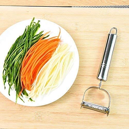 Myzon Stainless Steel Carrot Potato Cucumber Vegetables Fruit Peeler Durable Sharp Cutter Grater Slicer Vegetable Julienne Peele