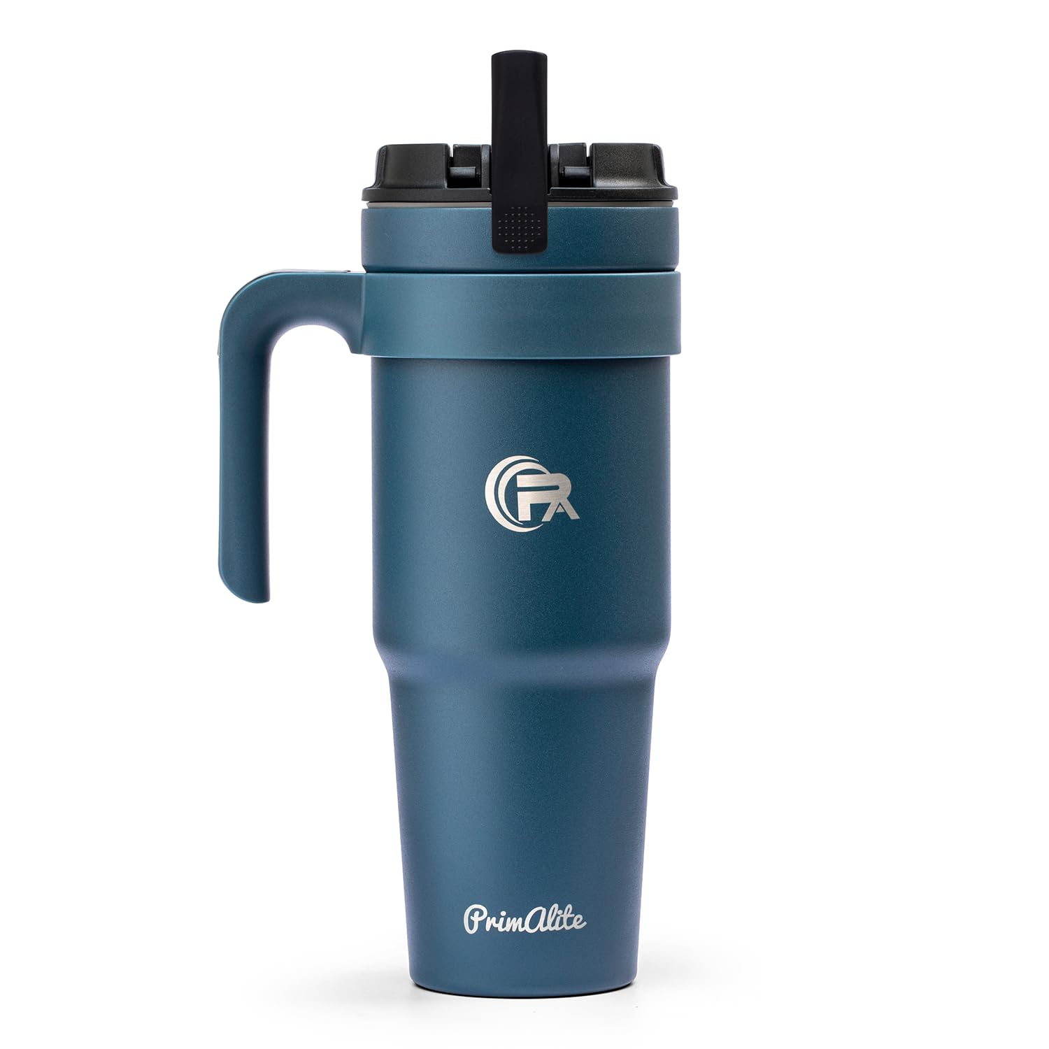 Primalite 1200Ml Stainless Steel Insulated Tumbler With Handle | 2-In-1 Straw & Flip Lid | 40Oz Travel Mug Bottle For Hot, Cold 