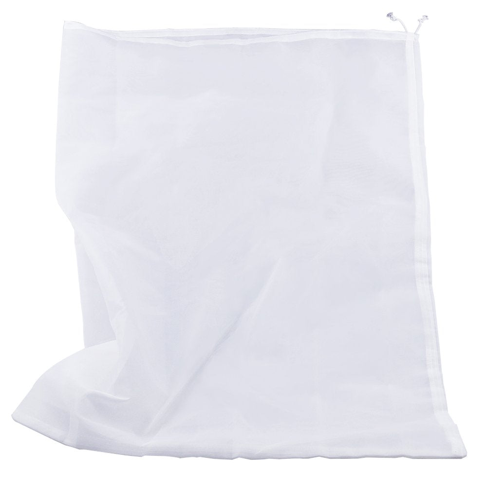 Pinfox 75 Micron Nylon Straining Bag Fine Mesh Food Strainer Filter Bags For Nut Milk, Green Juice, Cold Brew, Home Brewing (25.