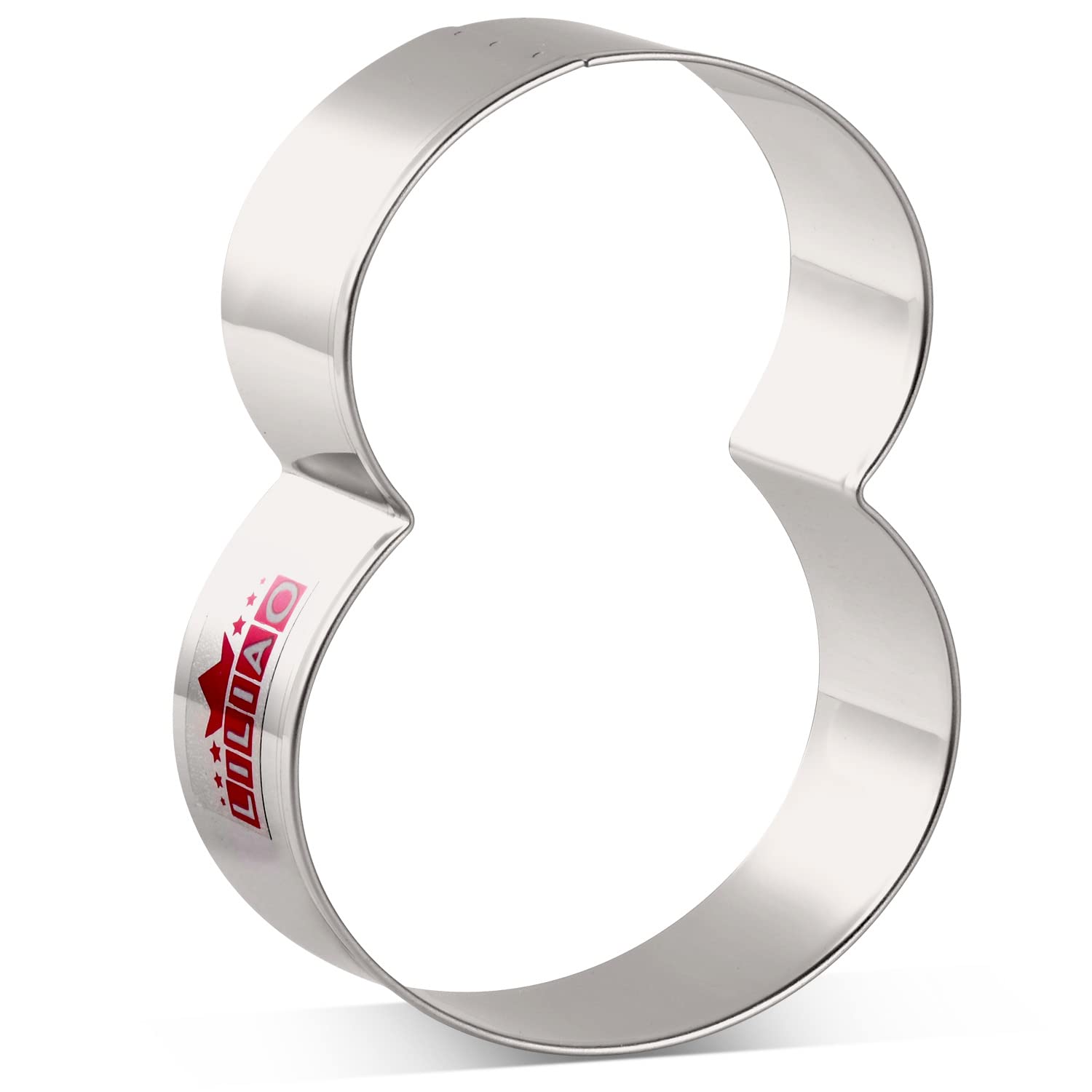 Liliao Number 8 Cookie Fondant Biscuit Cutter For Birthday/Anniversary/Special Day - 2.8 X 3.6 Inches - Stainless Steel