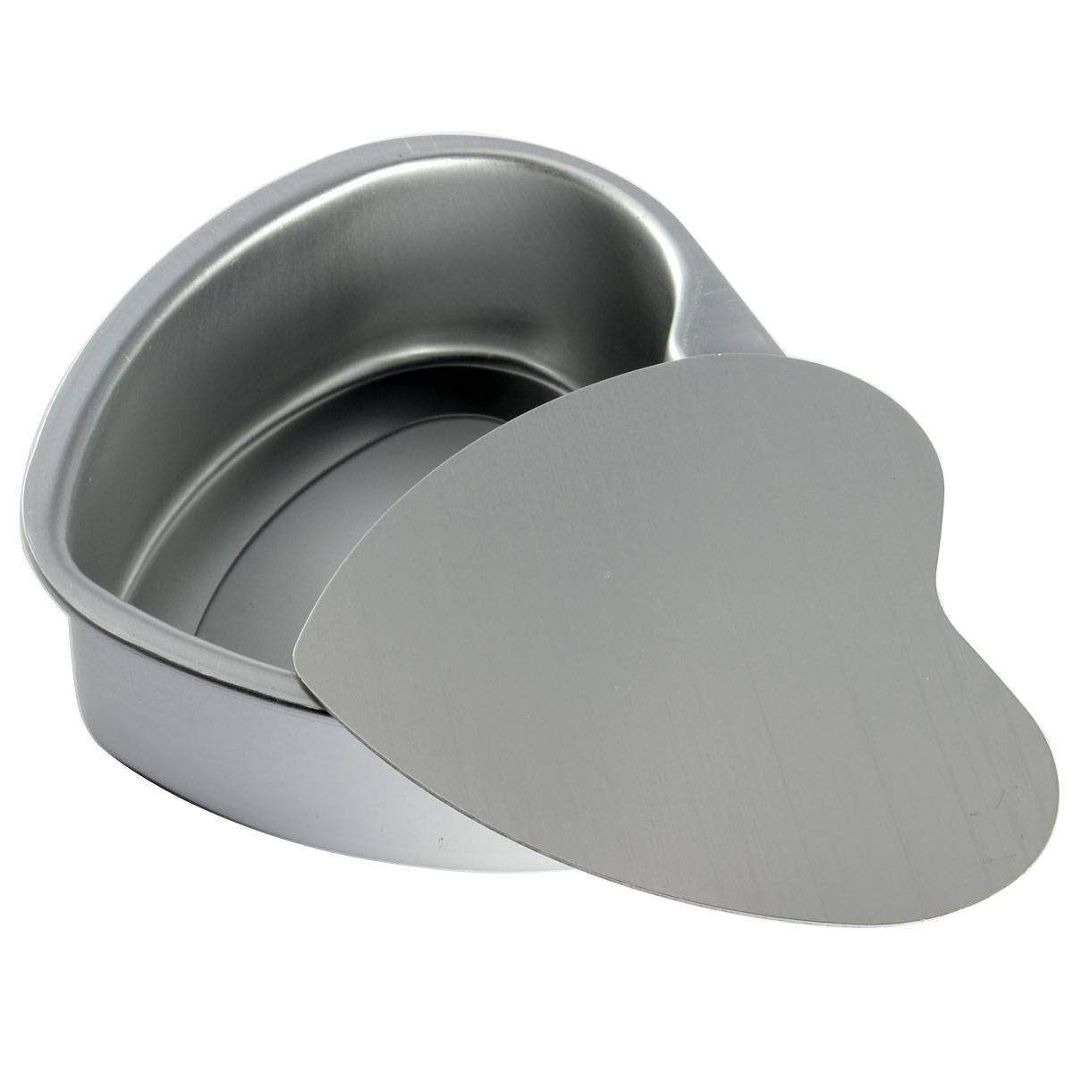 Eoocvt 4Pcs Aluminium Heart Shaped Cake Pan Set Tin Muffin Chocolate Mold Baking With Removable Bottom - 5'' 6'' 8'' 10''