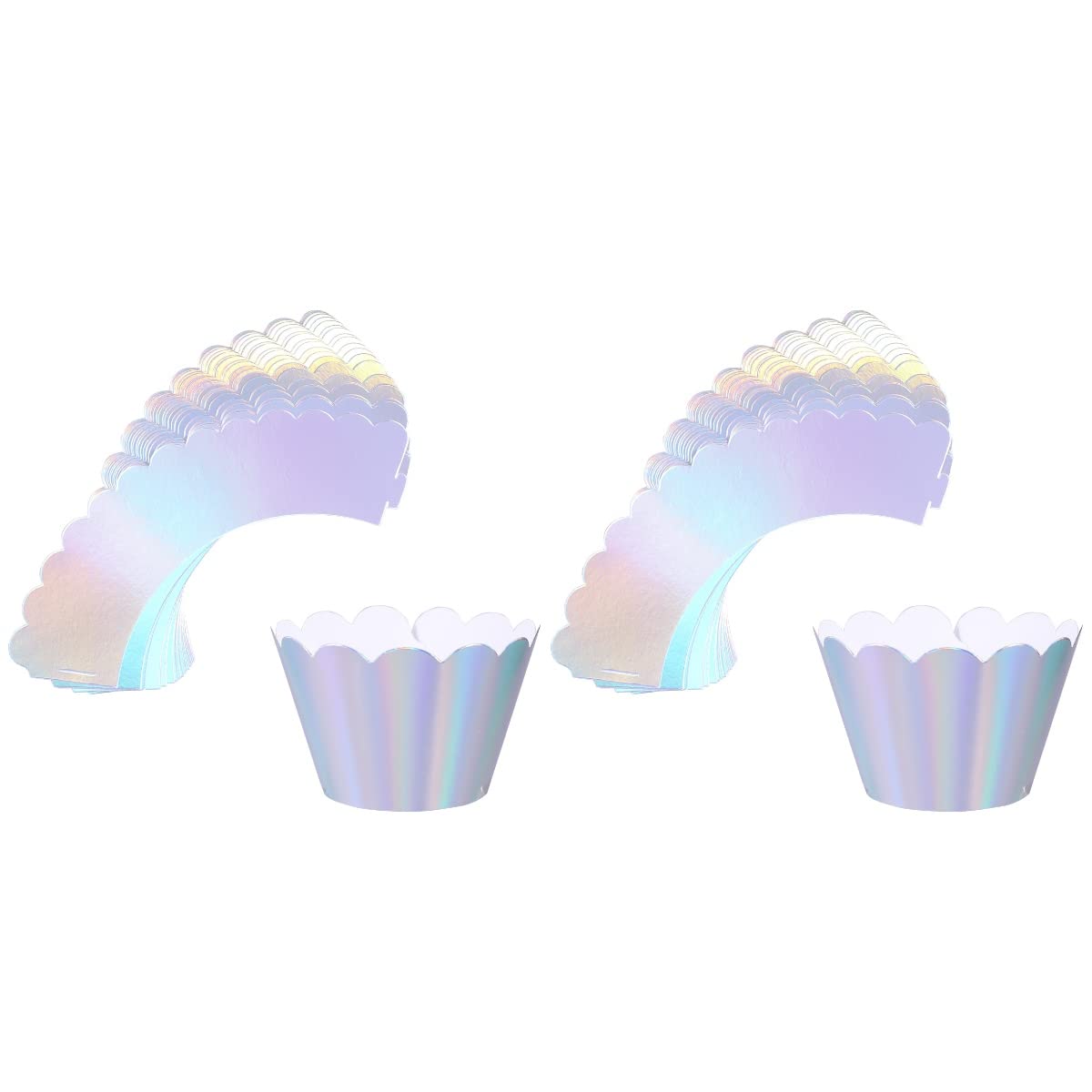 48 Pcs Rainbow Cupcake Liners Cupcake Wrappers Holders Muffin Liners Baking Cups Cupcake Papers Baking Cups For Wedding Birthday