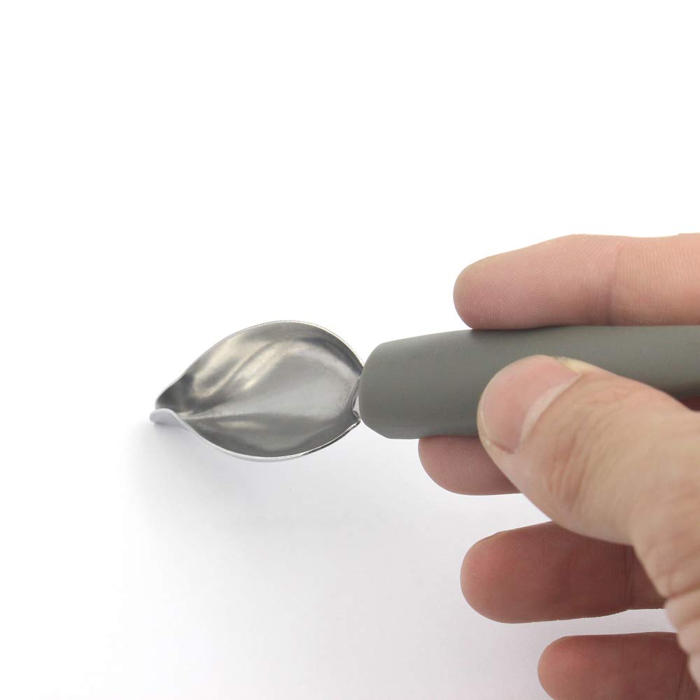 Professional Small Precision Culinary Drawing Decorating Spoons Set,2 Pcs Multi-Use Stainless Steel Chef Culinary Drawing Spoons