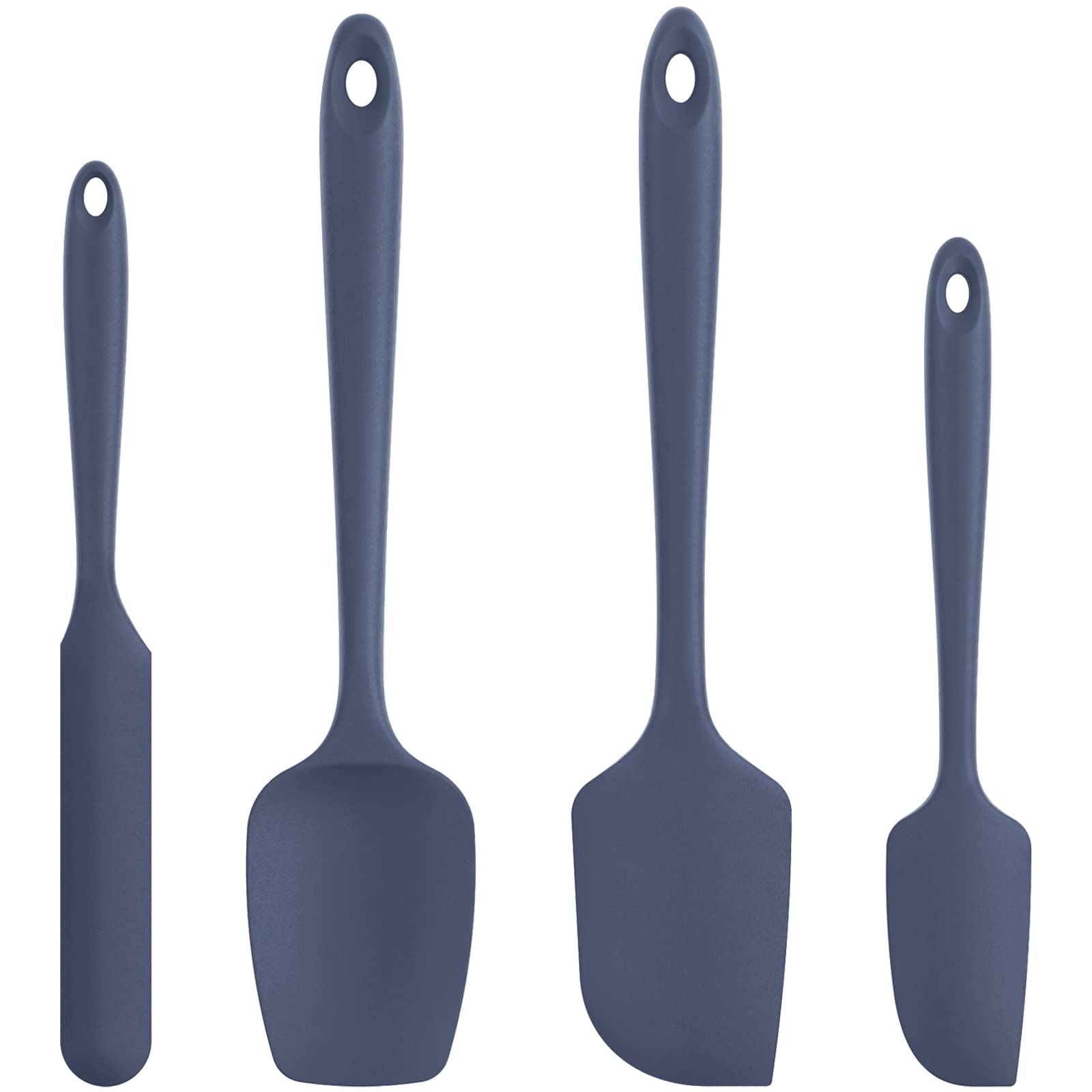 Heat Resistant Silicone Spatula Set: U-Taste 600F High Temp Seamless Food Grade Food Grade Flexible Rubber Silicon Kitchen Cooki