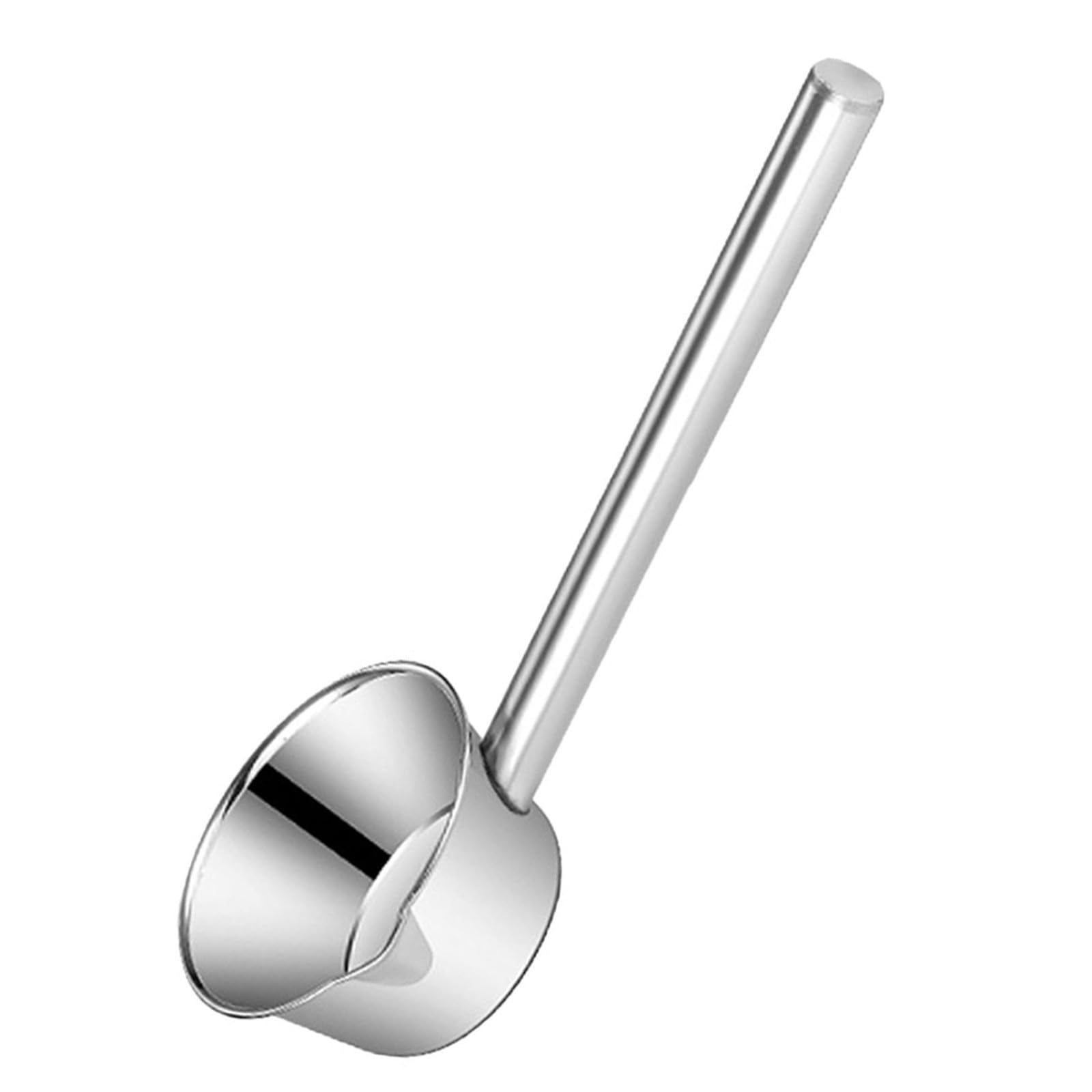 HEMOTON Stainless Steel Long Handle Ladle Ergonomic Water Spoon for Kitchen and Garden Use Soup Scoop for Home Canteen and Resta