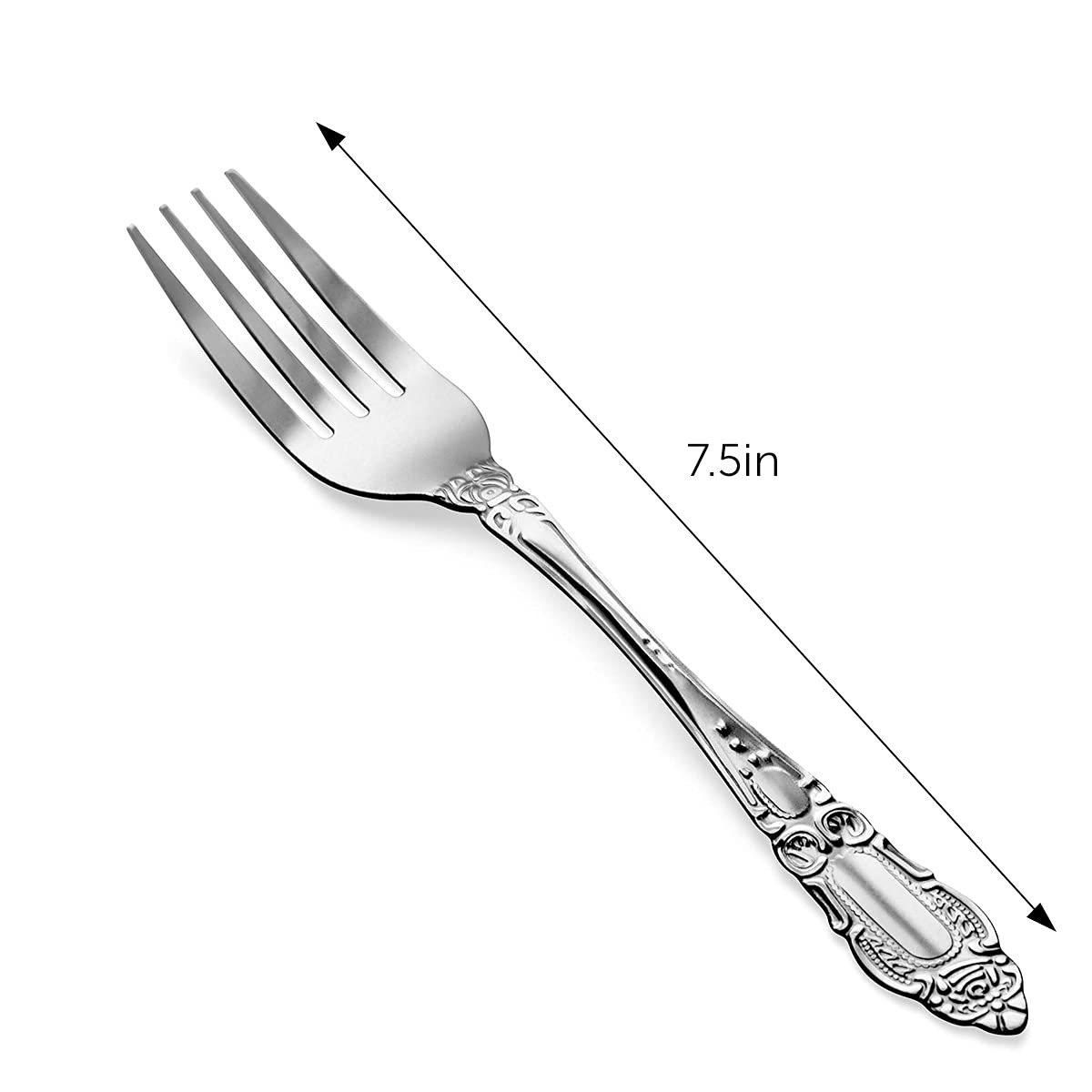 Decorrack 36 Pieces Dinner Forks, Food Grade Quality Stainless Steel Forks, 7.5 Inches, Flatware Table Forks, Salad Forks, For H