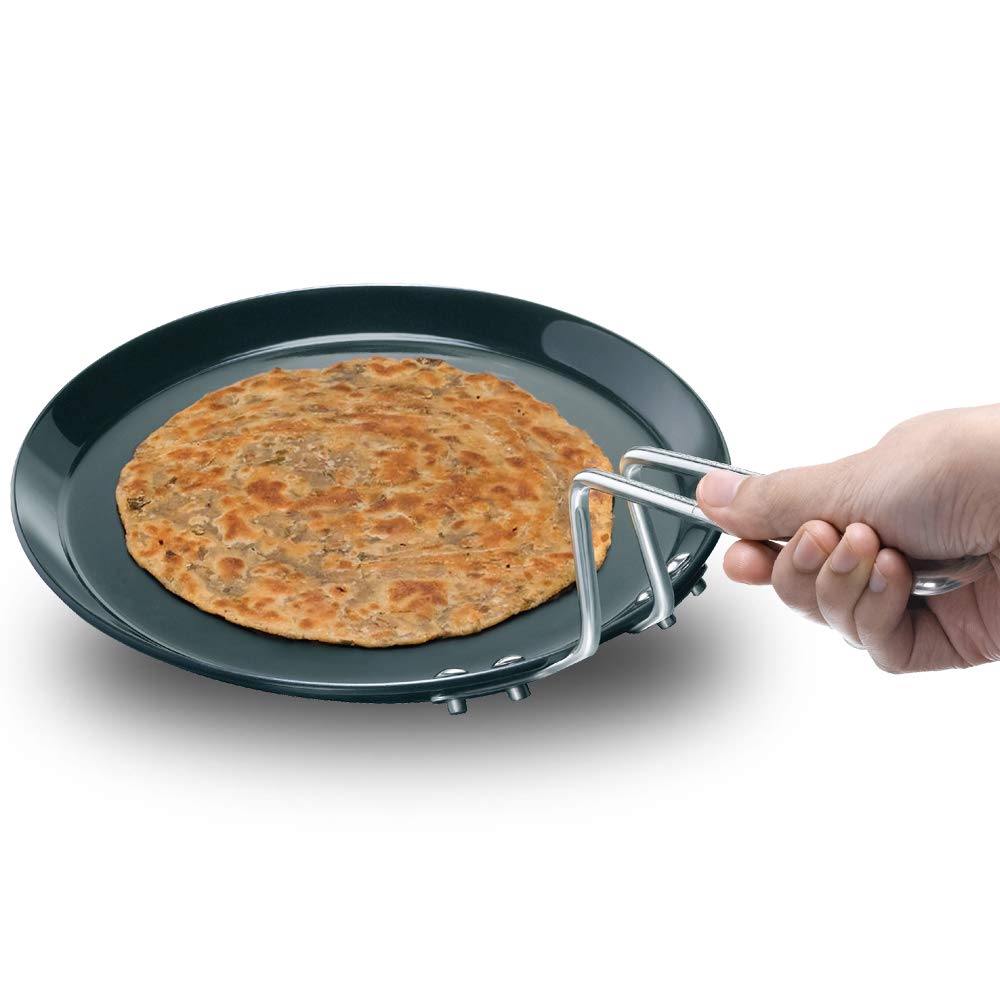 Hawkins/Futura Heavy Gauge Hard Anodised Flat Tava Griddle, 8-Inch