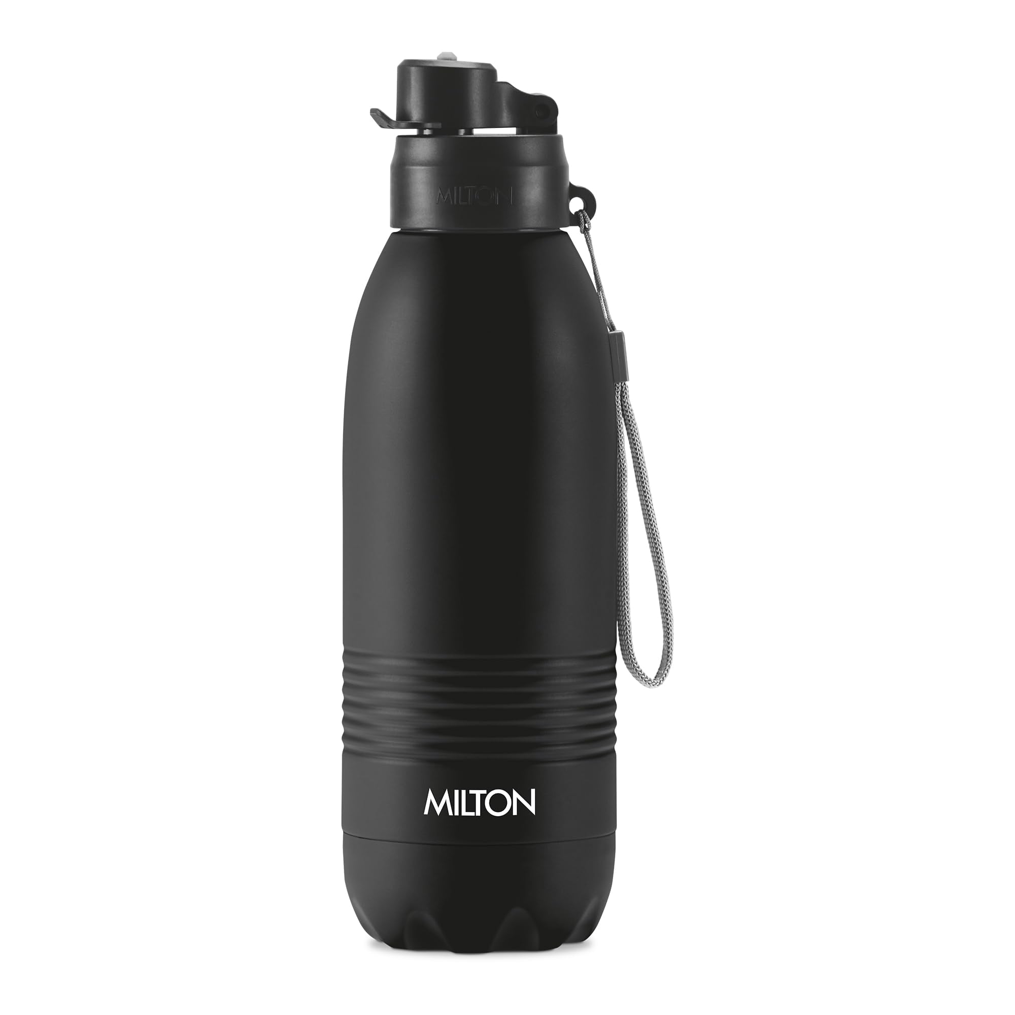 Milton Alive 750 Stainless Steel Water Bottle Set Of 2, 750 Ml Each, Black, Cyan | Leak Proof | Office, Sports, Travel Bottle | 