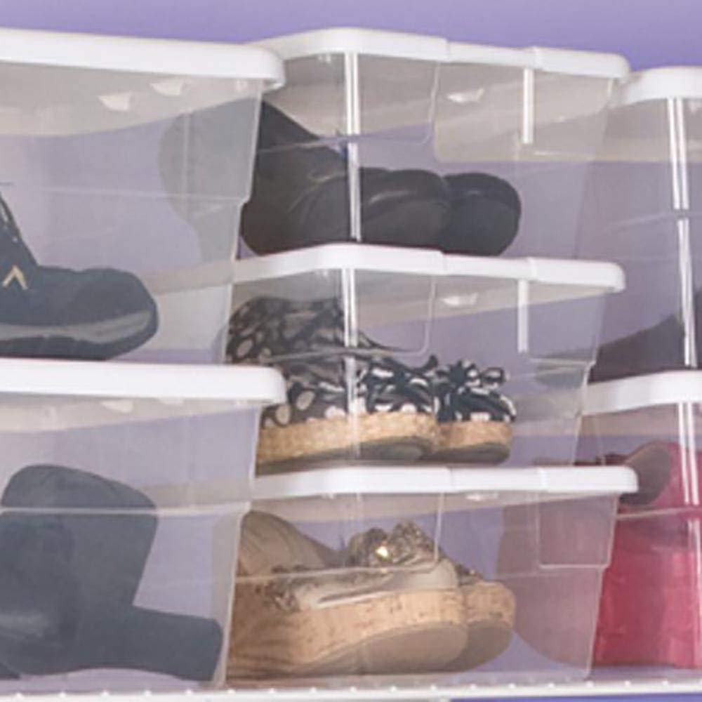 Sterilite Storage Box 13.5'' X 8.3'' X 4.8'', 6 Qt. Clear - Pack Of 4