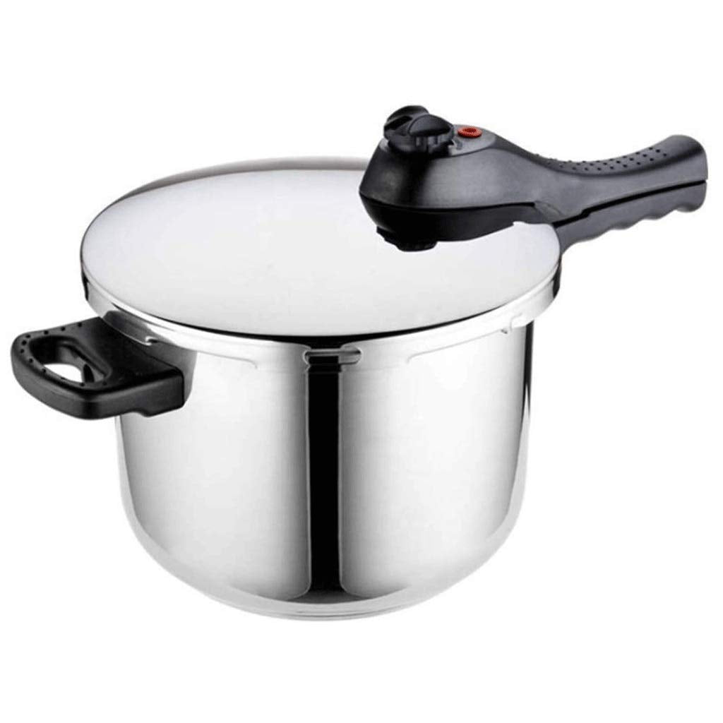 BFGRDDW Stainless Steel Pressure Cooker Cookware, Compatible for Induction, Gas, Electric Stovetops, Compatible, 6Liter