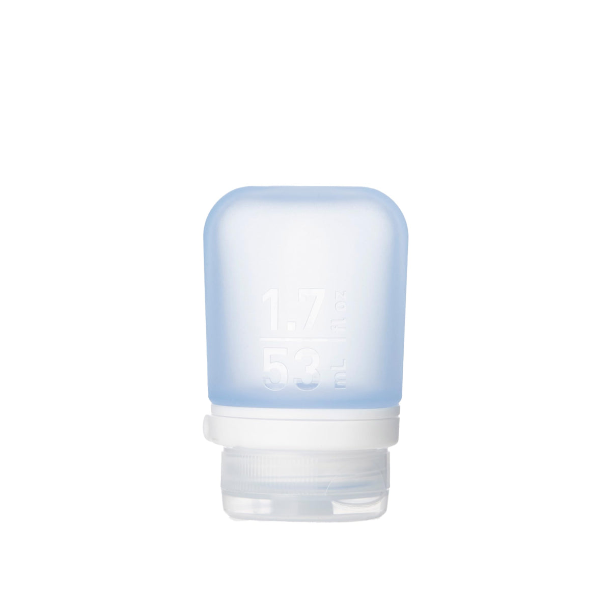Humangear Gotoob+ (Small) | Refillable Silicone Travel Bottle | Locking Lid | Food-Safe Material | Blue, Small (1.7 Fl.Oz; 53Ml)