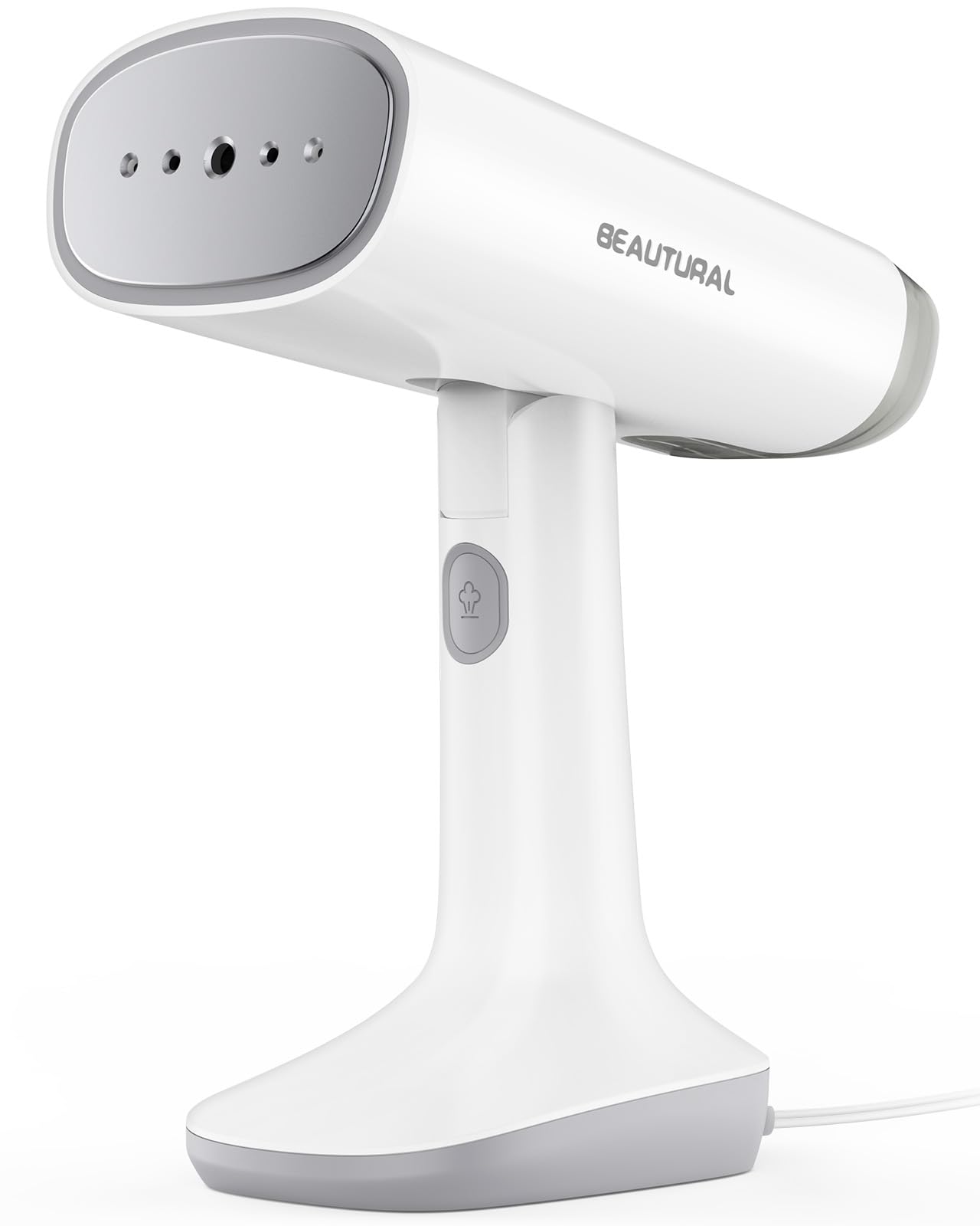 Beautural Travel Steamer For Clothes With Dual Voltage For Worldwide Use, Foldable Handheld Garment Fabric Wrinkle Remover, Port