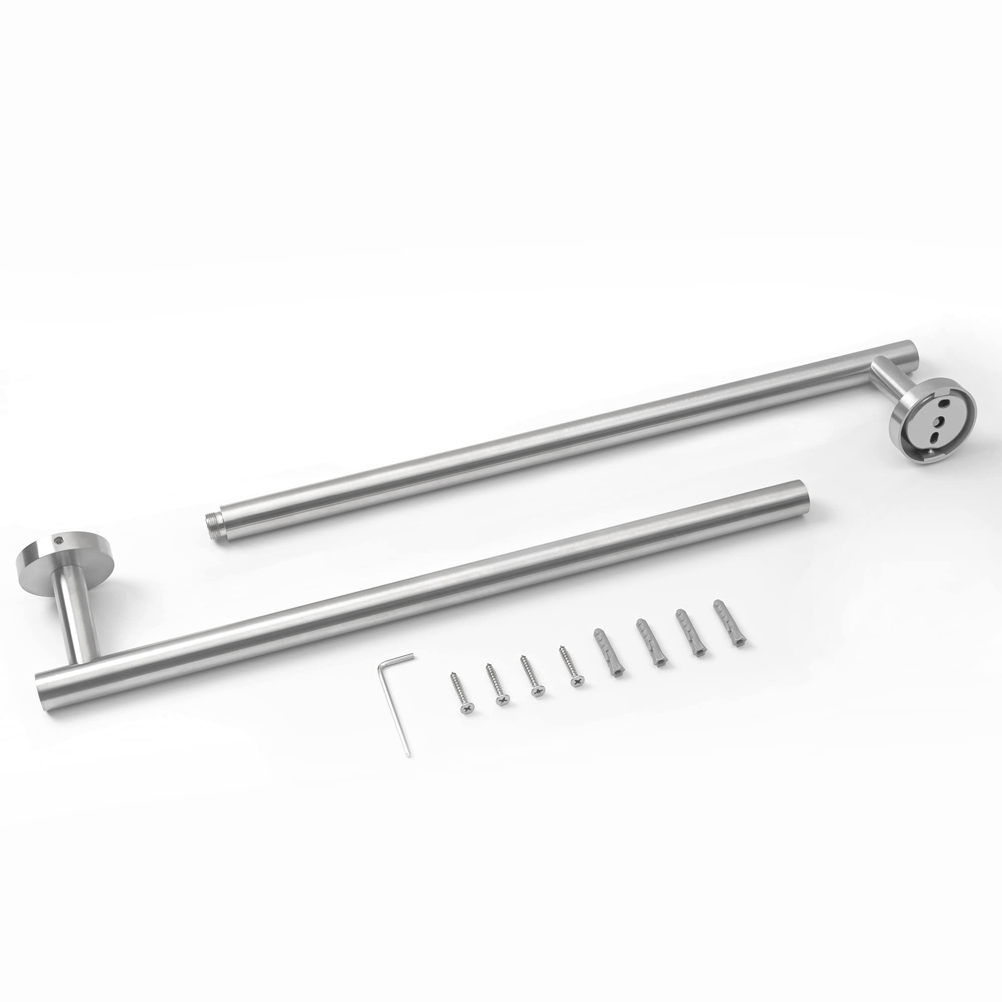 Hitslam Brushed Nickel 31.6 Inch Towel Bar For Bathroom, Sus304 Stainless Steel Bathroom Towel Rack Wall Mounted, Modern Home De