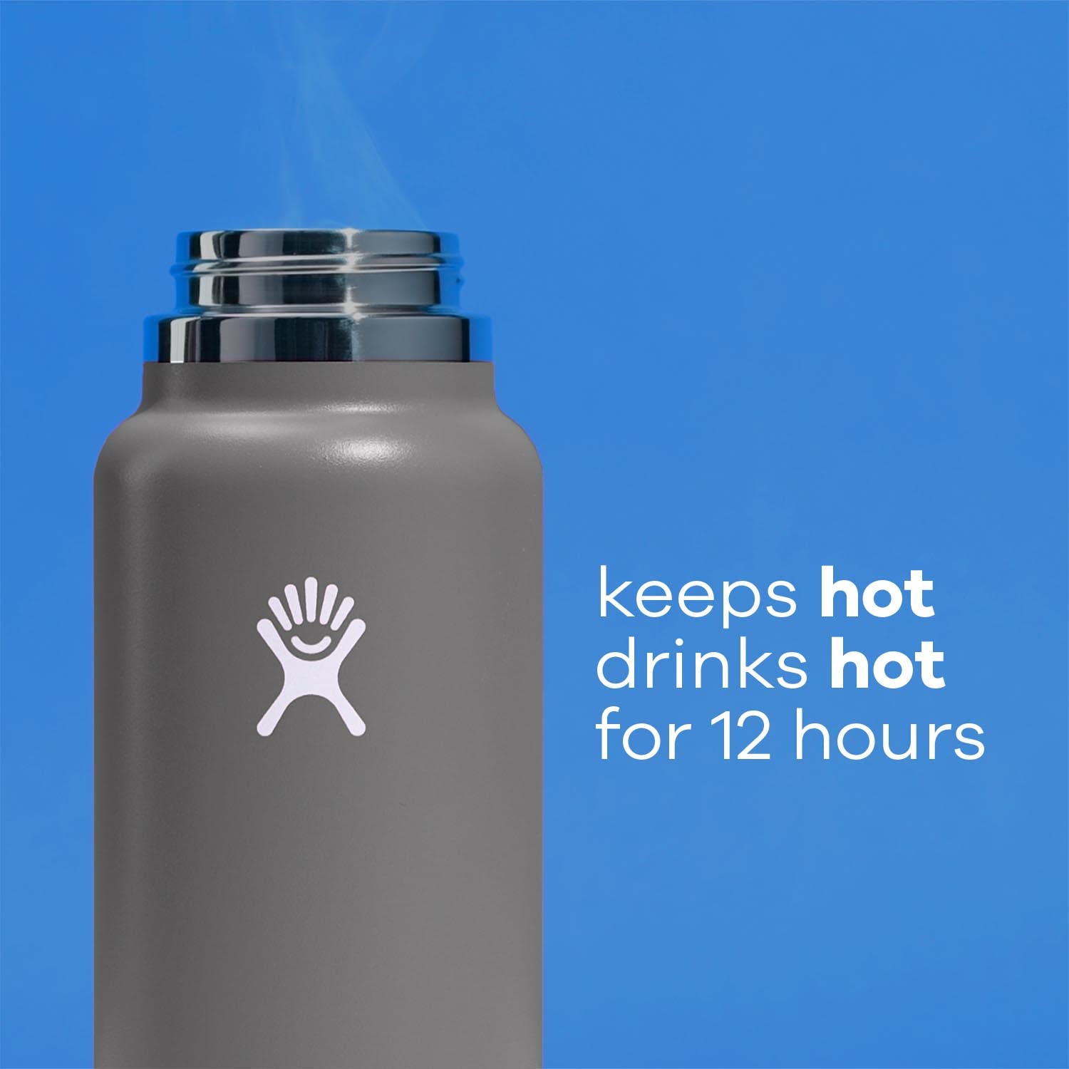 Hydro Flask, Bottle Wide Mouth With Flex Cap White 64 Ounce
