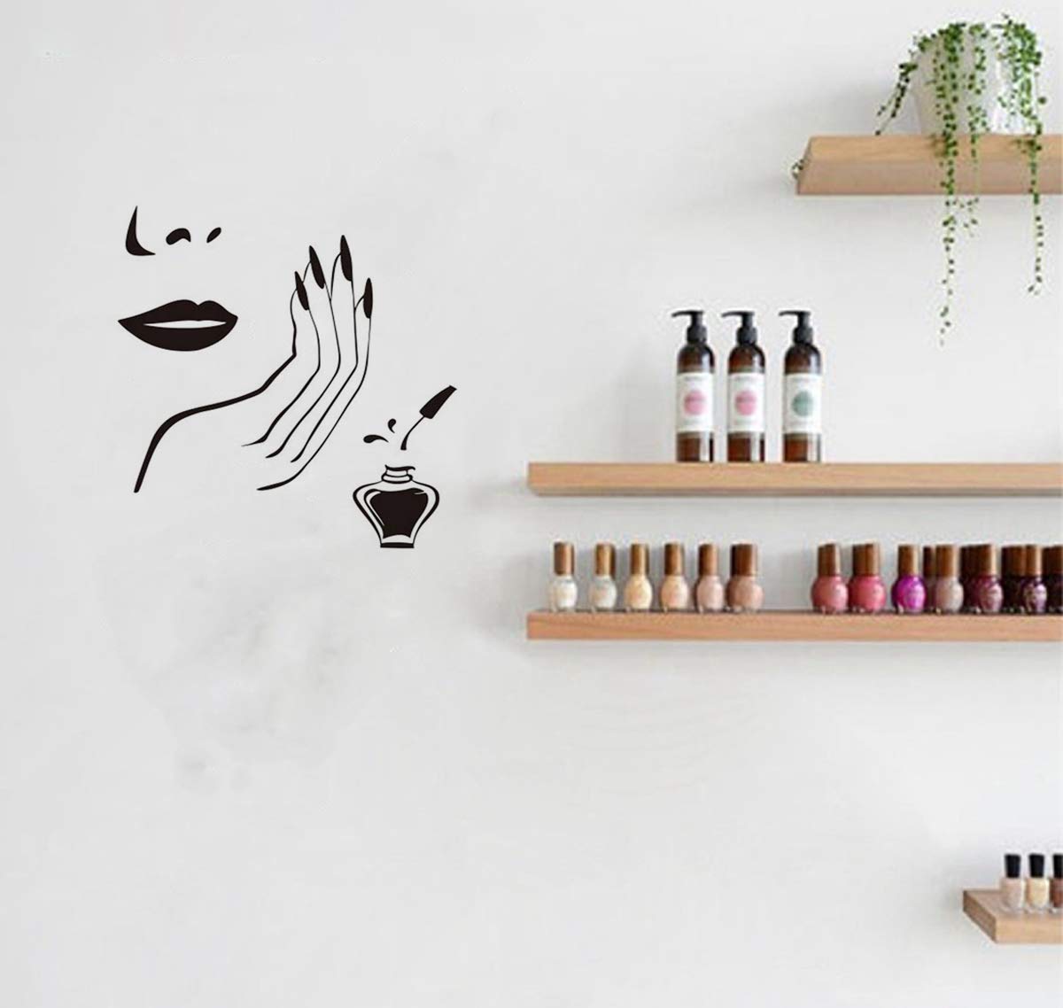 Adecals Nail Wall Decal Removeable Quote Vinyl Wall Art Stickers