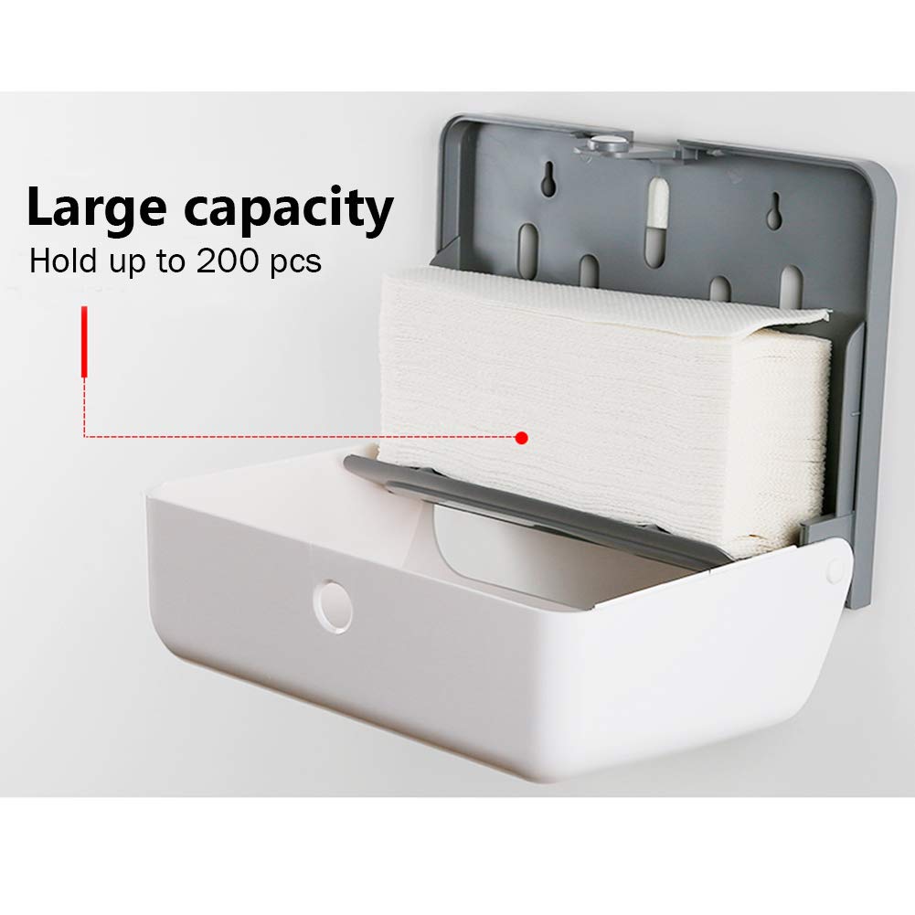 Paper Towel Dispensers, Wall Mount Commercial Toilet Tissue Dispensers Paper Towel Holder C-Fold/Multifold Paper Towel Dispenser