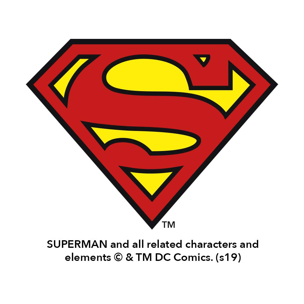 Superman New 52 Shield Logo Can Cooler - Drink Sleeve Hugger Collapsible Insulator - Beverage Insulated Holder