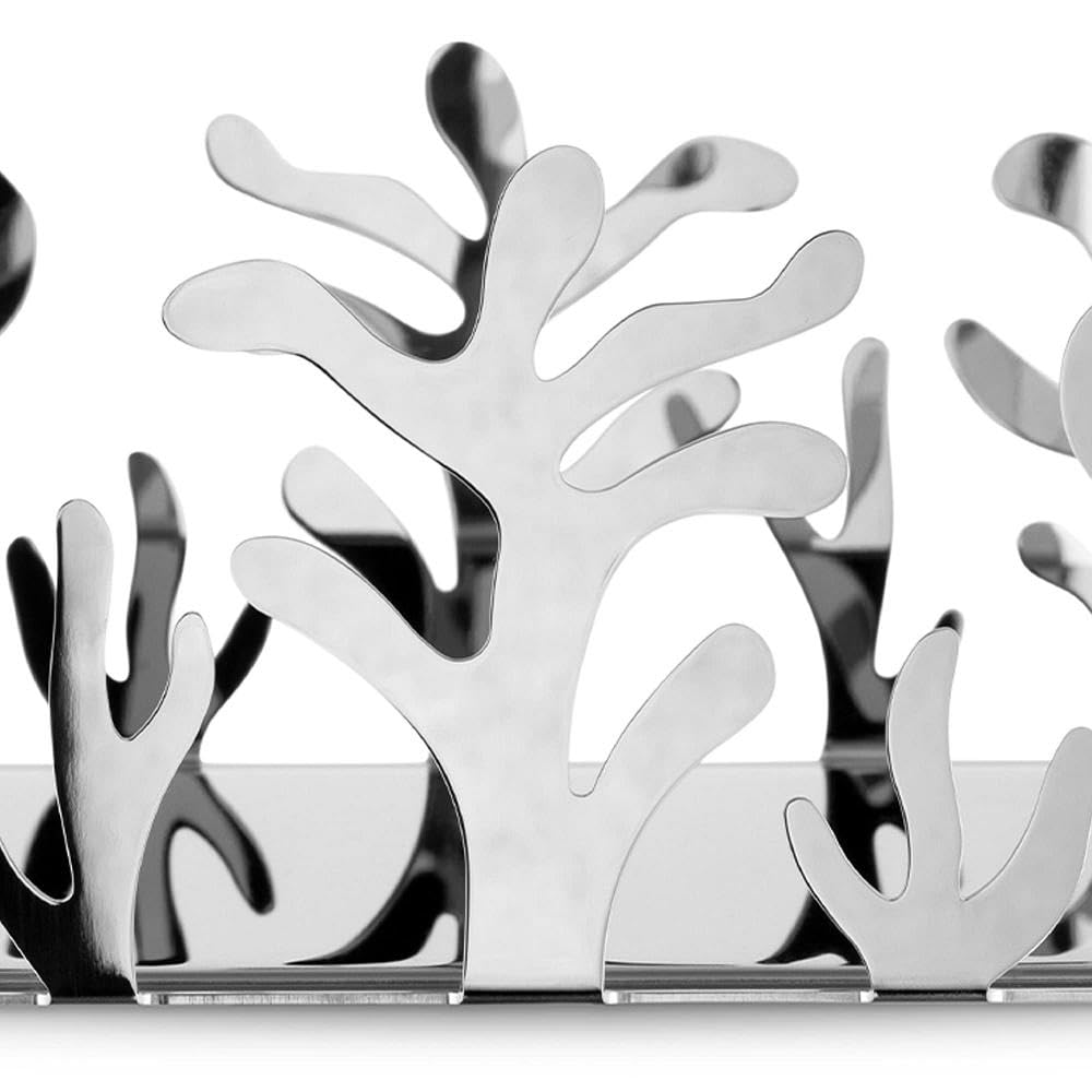 Alessi Esi18 ''Mediterraneo'' Paper Napkin Holder, Silver