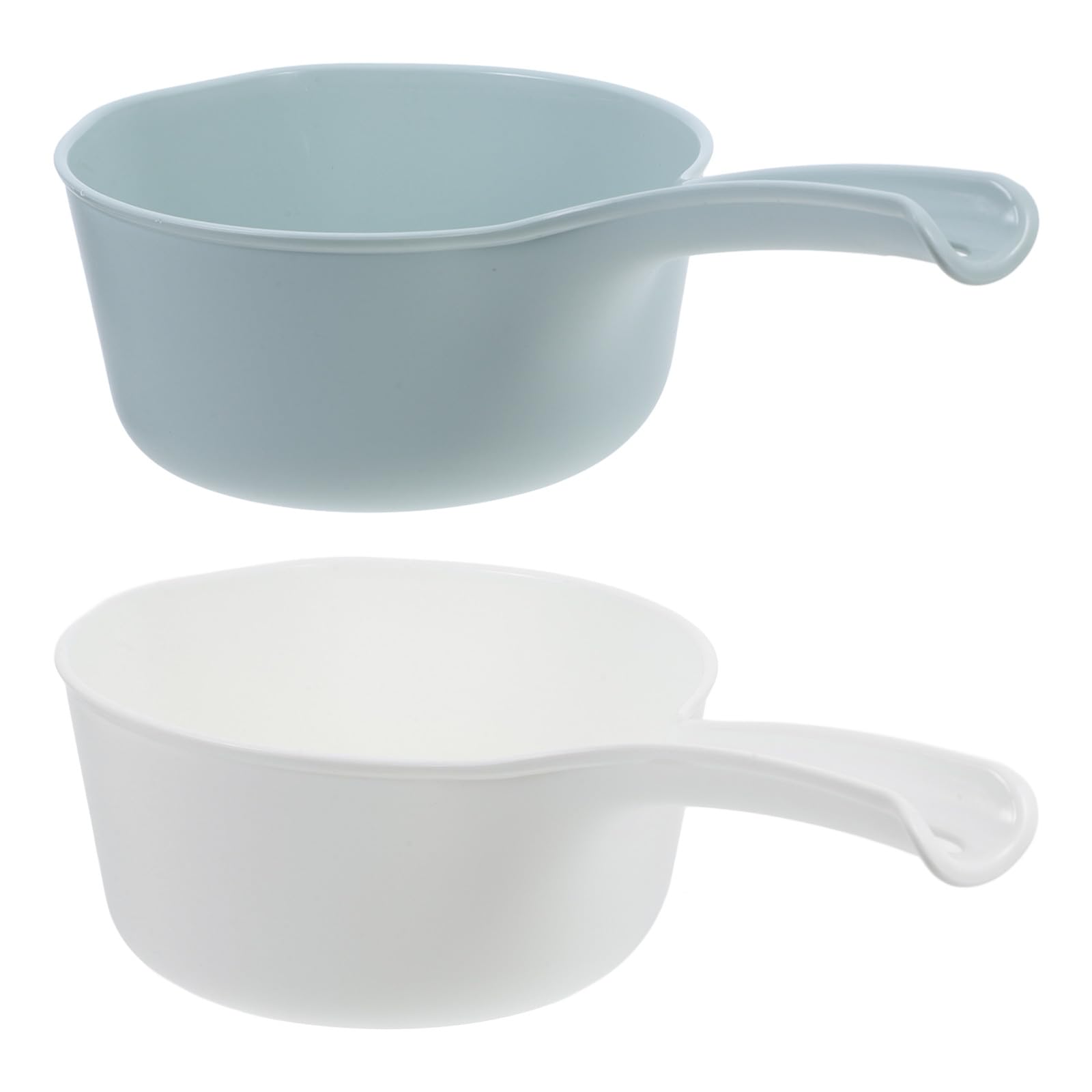 OSOLADY 2Pcs Kitchen Water Ladles and Bathing Spoons, Thickened Plastic Water Scoops, Large Capacity, Multipurpose for Kitchen, 