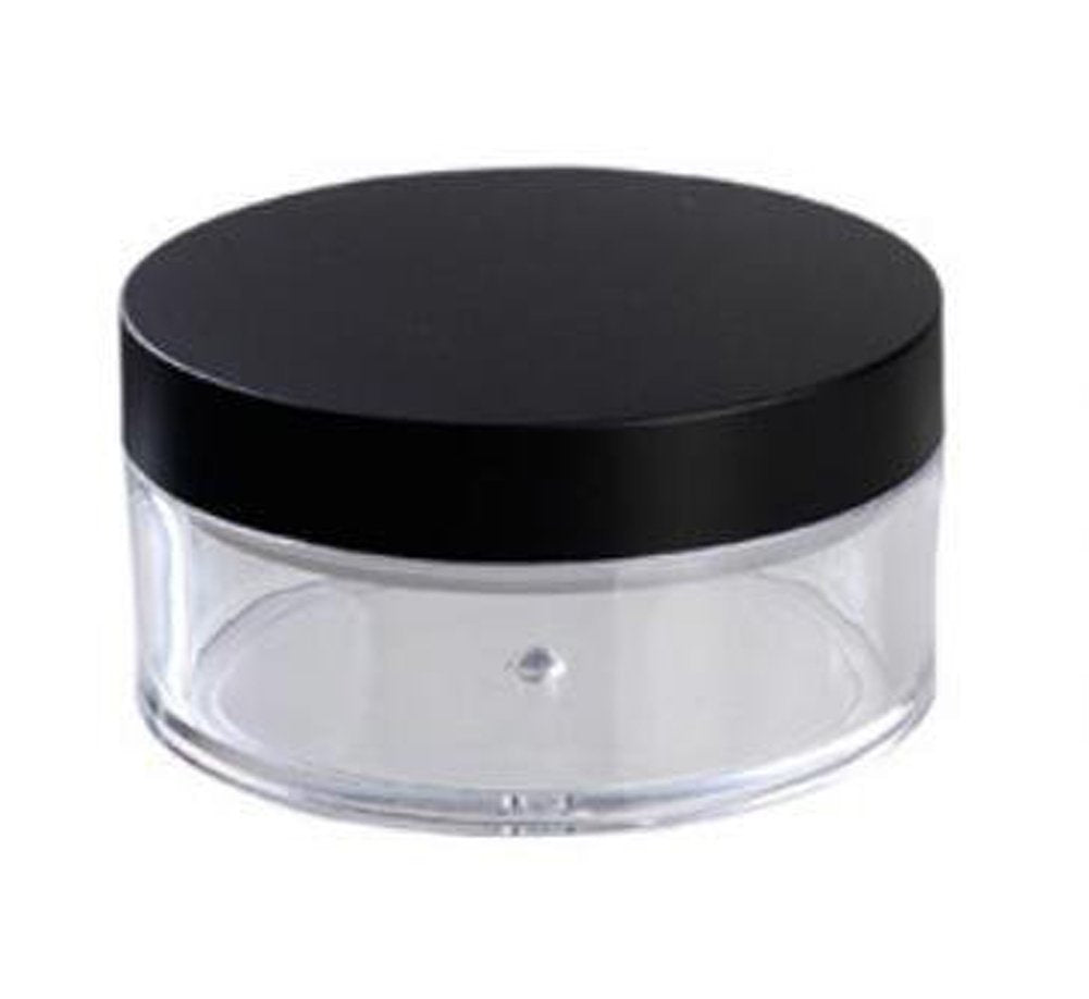 Luzen 3 Pieces 50G 50Ml Empty Loose Face Powder Blusher Puff Case Box Makeup Cosmetic Jars Containers With Sifter Lids