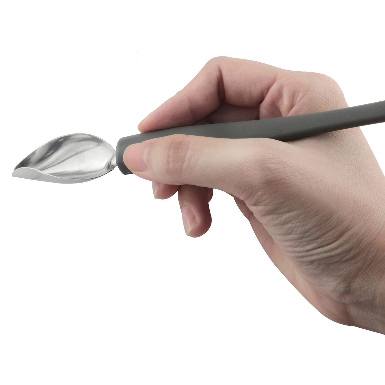 Zzlzx 2Pcs Stainless Steel Chef Culinary Drawing Spoons, Professional Small Precision Culinary Drawing Decorating Spoons Set For