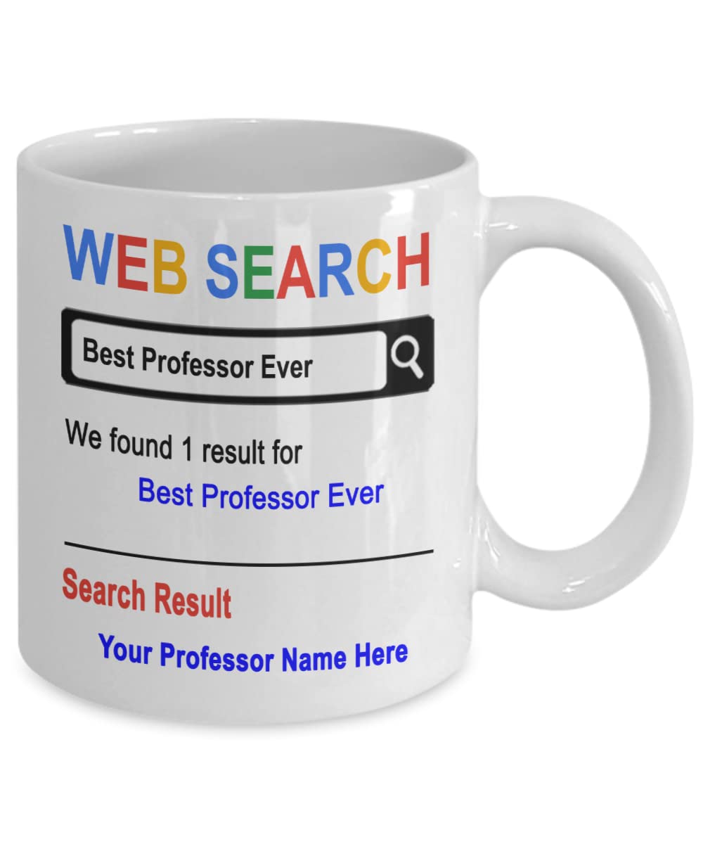 Spreadpassion Personalized Mug, Best Professor Ever, Gift For Professor, Birthday Christmas Basket Gift Idea, Custom Professor M