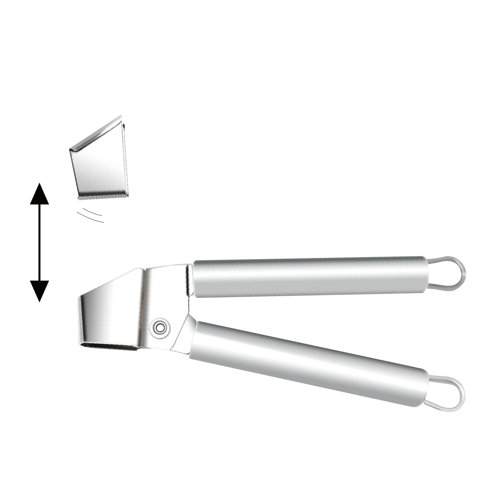 Byvov Garlic Press Stainless Steel Garlic Crusher Easy Clean Rust Proof & Dishwasher