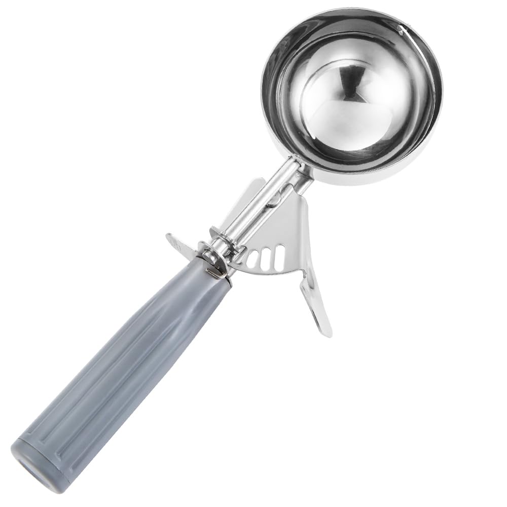 Saebye Portion Scoop - #8 (4 oz) - Disher, Large Cookie Scoop, Food Scoops, Muffin Scoops - Portion Control - 18/8 Stainless Ste