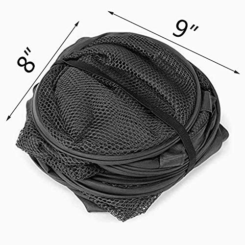 BENJUNC 2 Laundry Baskets  pop-up Laundry Baskets  Foldable mesh Laundry Baskets (Each with 2 Reinforced Handles)  Black ??