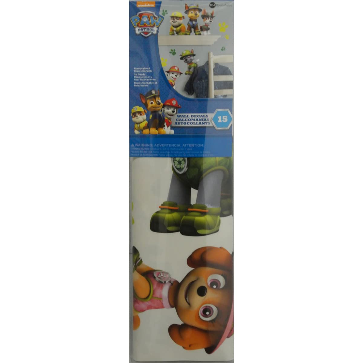 Roommates Rmk3611Gm Paw Patrol Jungle Peel And Stick Giant Wall Decals
