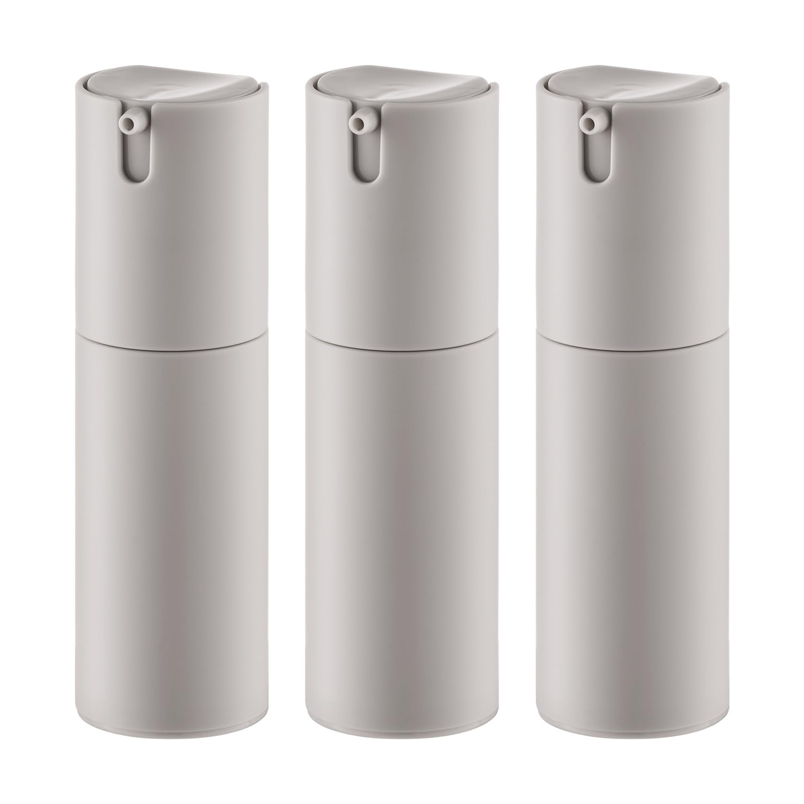 Airless Pump Bottles Travel: Lotion Dispenser For Small Size - Empty Shampoo Containers - Mini Vacuum Jar For Cream - 1 Oz Plast