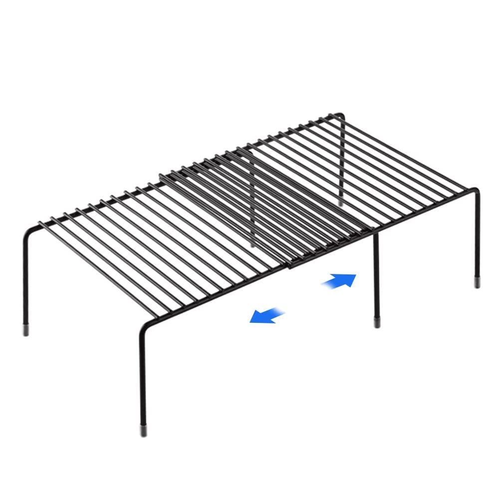 Taithikart Stainless Steel Kitchen Dish Rack Expandable Storage Shelves For Kitchen Cabinets Multipurpose Organizer Extend With 