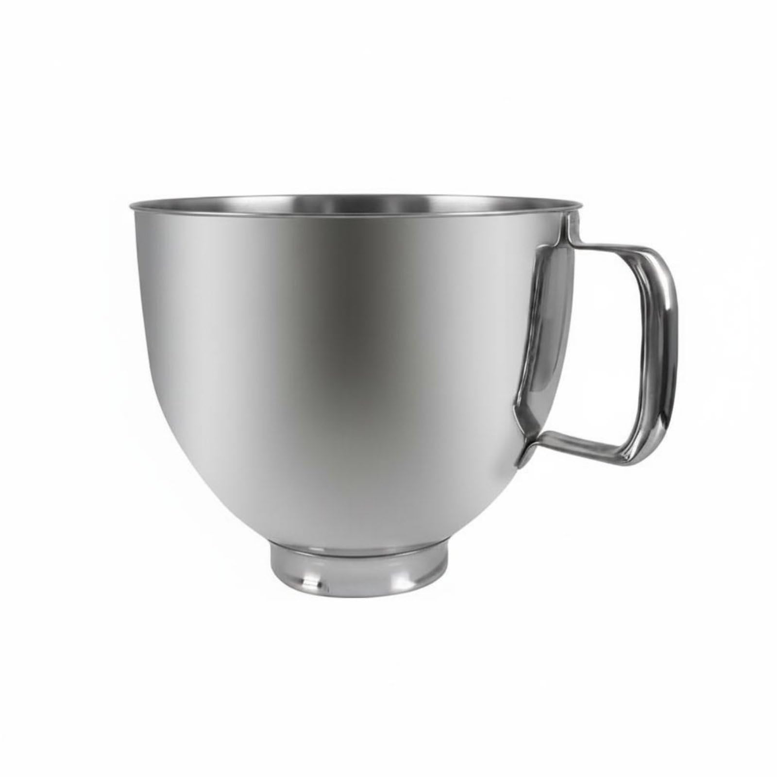 SNAPPSY Stand Mixer Bowl Stable Locking Stainless Steel Mixing Bowl Easy to Clean Kitchen Accessory for Baking, Whisking, Silver