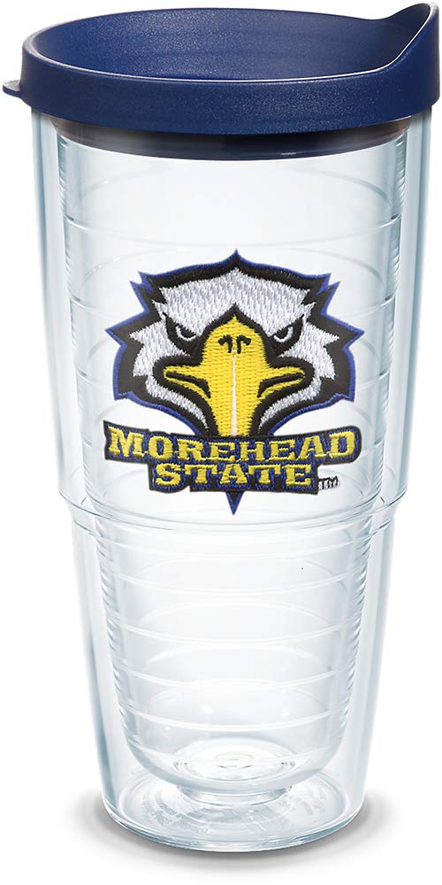 Tervis Morehead State Eagles Logo Tumbler With Emblem And Navy Lid 24Oz, Clear