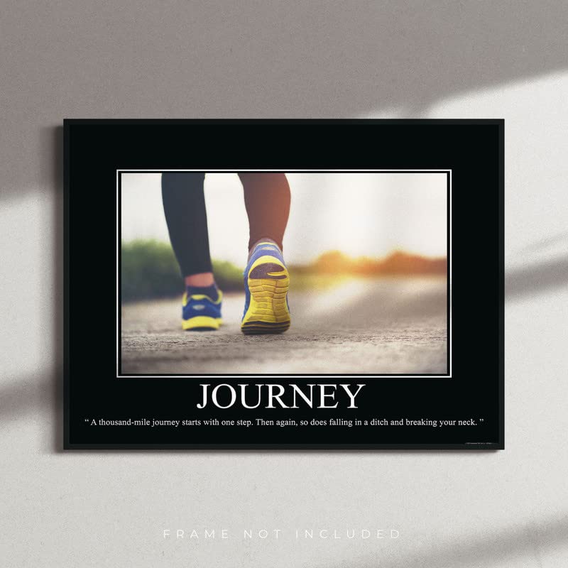 Journey Demotivational Poster Snarky Ironic Funny Sarcastic Office Wall Decor Art Print 11X14 Inches Unframed