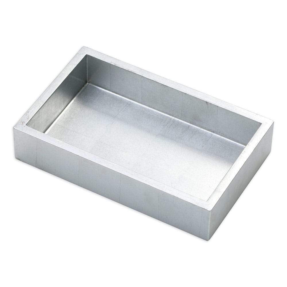Caspari Lacquer Guest Towel Napkin Holder In Silver - 1 Each