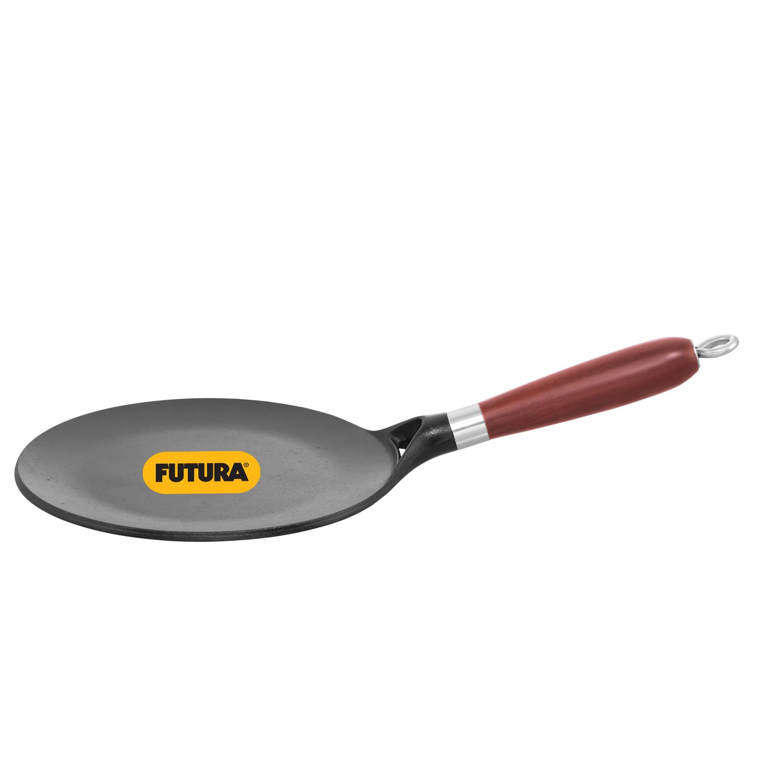 Hawkins 22 Cm Futura Cast Iron Tava | Induction & Gas Compatible | Naturally Nonstick | No Coating | Ideal For Roti/Chapati | Bl
