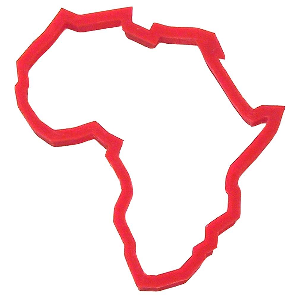 Cookiecuttercom Brand Africa Cookie Cutter 4 Inch - 3D Printed Plastic - Usa Made