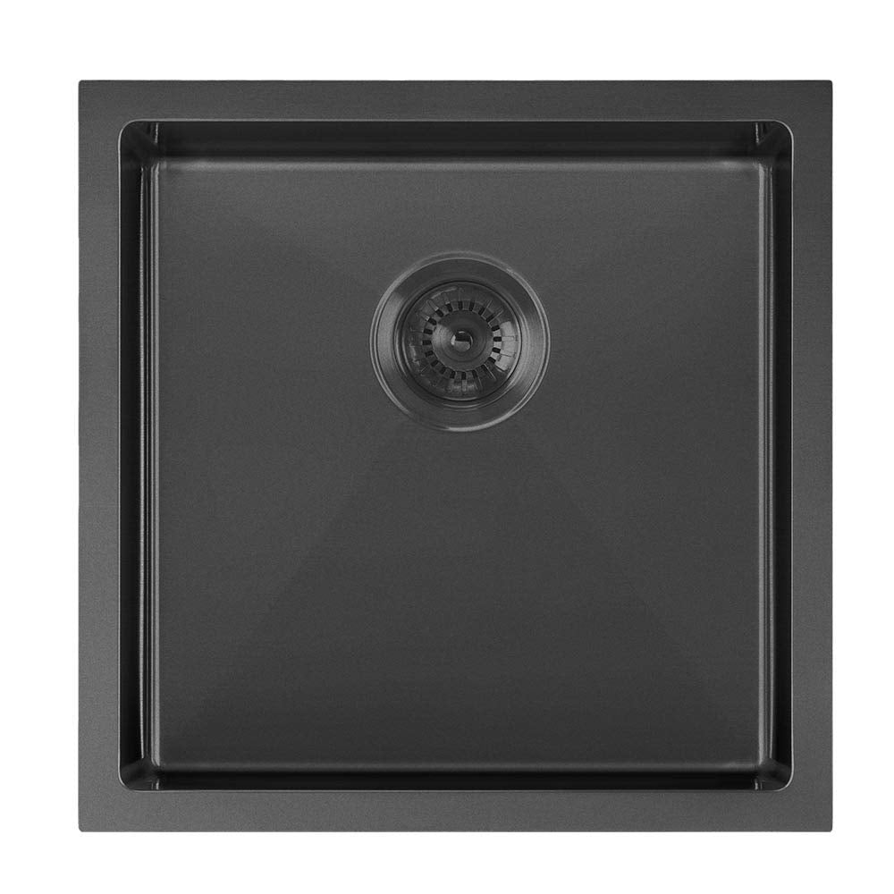 Whitehaus Whnpl1818-Mblk Noah Plus Collection Kitchen Sink Matte Black